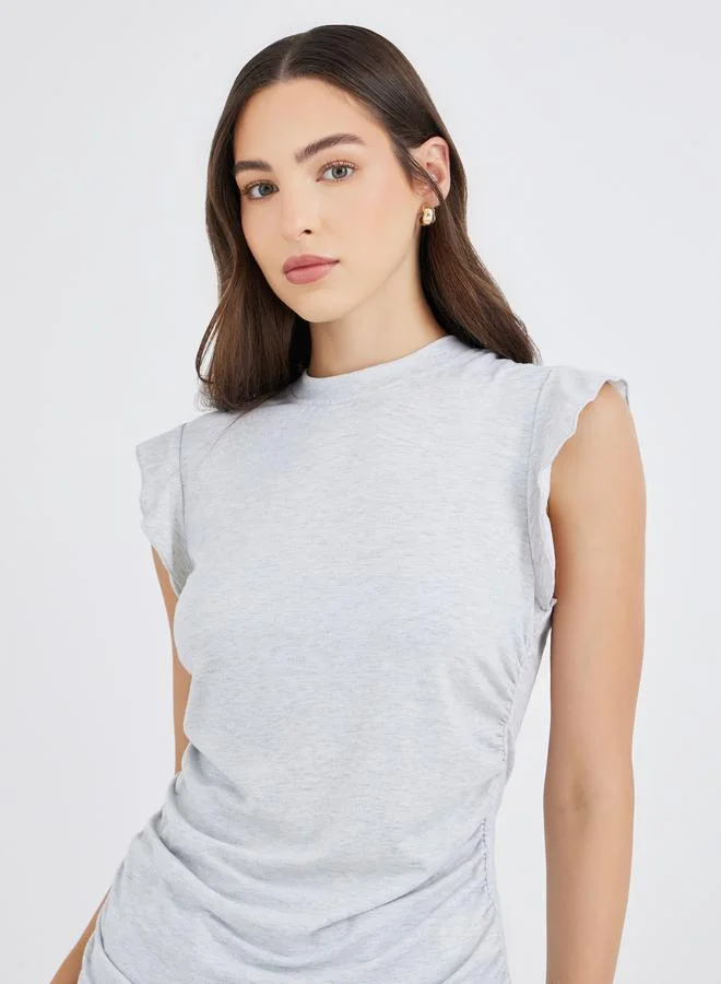 Take Two Take Two Side Sleeveless Round Neck T-Shirt