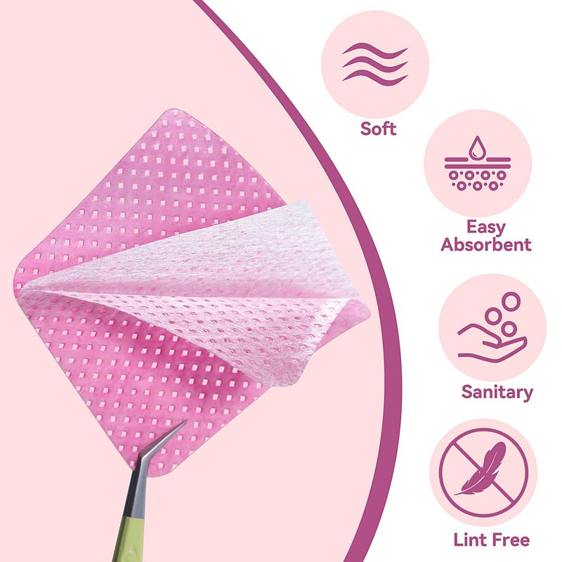 TsMADDTs Gel Nail Polish Remover Tools Kit with 540 Lint Free Wipes, 10 Soak Off Clips, 100ml Nail Polish Remover Bottle, Cuticle Pusher/Peeler, File, Buffer Block - Image 2