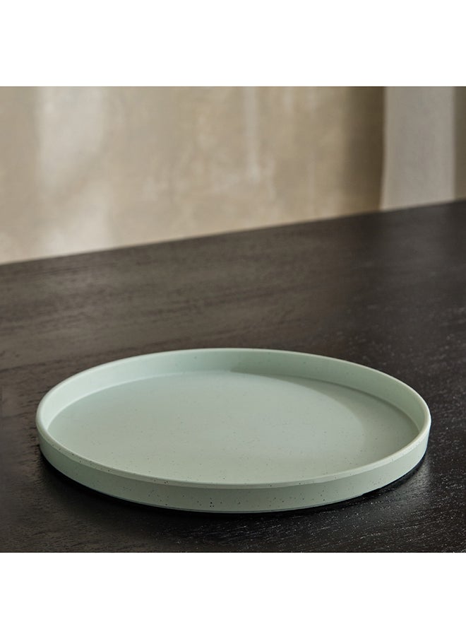 Home Box - طبق عشاء من الميلامين من هوم بوكس بنقشة الفانيليا مقاس 28 × 2.5 × 28 سم - Image 1