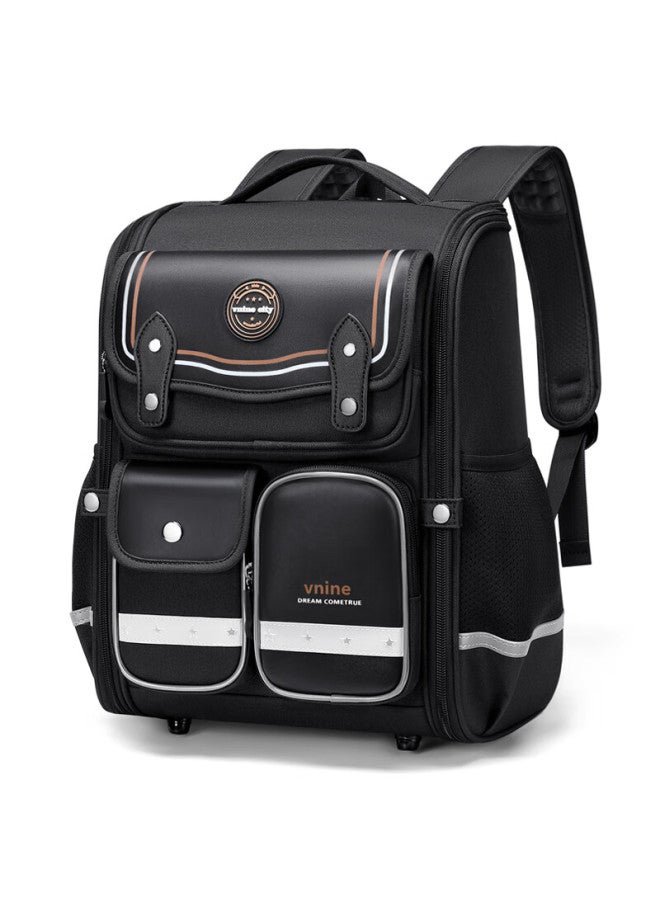 Ninth Castle The Ninth Castle Schoolbag For Primary School Students, Spine-protecting And Load-reducing Children's Backpack For Grades 1-3, Water-resistant Large Capacity Backpack For Boys And Girls - Image 2