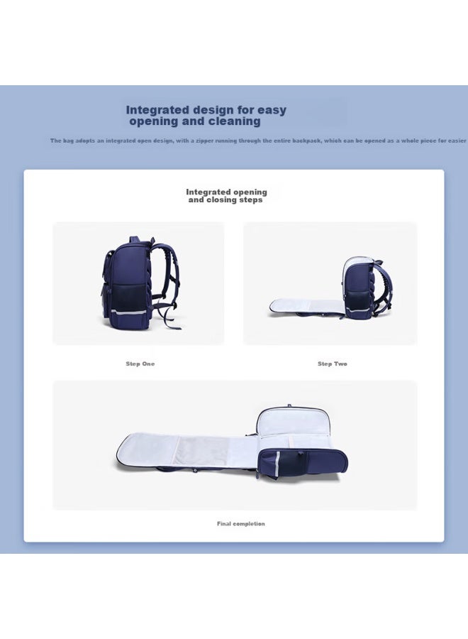 Ninth Castle The Ninth Castle Schoolbag For Primary School Students, Spine-protecting And Load-reducing Children's Backpack For Grades 1-3, Water-resistant Large Capacity Backpack For Boys And Girls - Image 4
