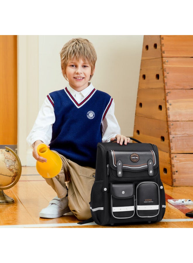 Ninth Castle The Ninth Castle Schoolbag For Primary School Students, Spine-protecting And Load-reducing Children's Backpack For Grades 1-3, Water-resistant Large Capacity Backpack For Boys And Girls - Image 1