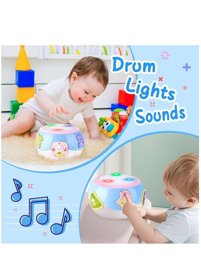 Excefore Toys for 1 Year Old Boy Girl Gift, Baby Drum Crawling, Light - Musical Toy for Toddlers 1-3 Learning Toys Tummy Time Toys for 12 months + First Birthday Gifts for 1+Year Old Kids  - Image 3