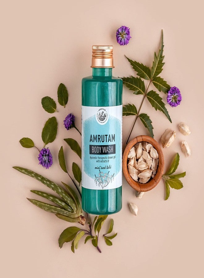 AMRUTAM BODY WASH with Aloe vera, Mint, Tulsi - (200ml) - Image 2