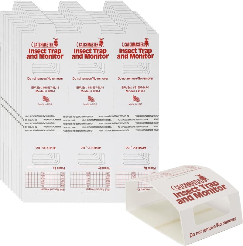 Catchmaster مصائد الغراء للعناكب والحشرات 45-عبوة (15 ورقة) ، ألواح الغراء لقتل الصراصير ، مصائد لزجة للجراد ، مصيدة صراصير داخلية للمنزل والمرآب والمخزن ، مكافحة الآفات للمنزل - Image 1
