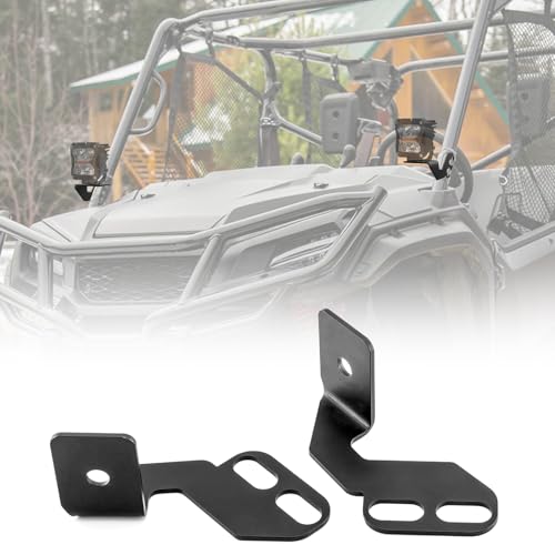 WeiSen 1Pair A Pillar LED Work Cube Light Pod Mounting Brackets Compatible with Honda Pioneer 1000 700 500 - Image 1