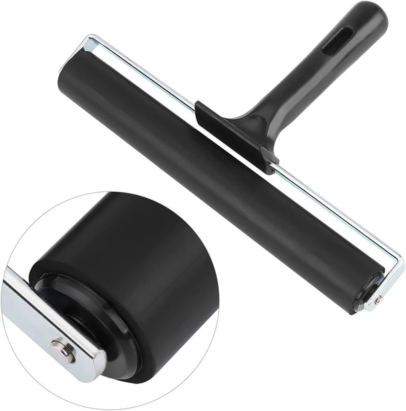 Haofy Rubber Brayer Roller Art Craft Painting Tool with Non Slip Plastic Handle for Spreading Ink Oil Paint Glue on Smooth - Image 5
