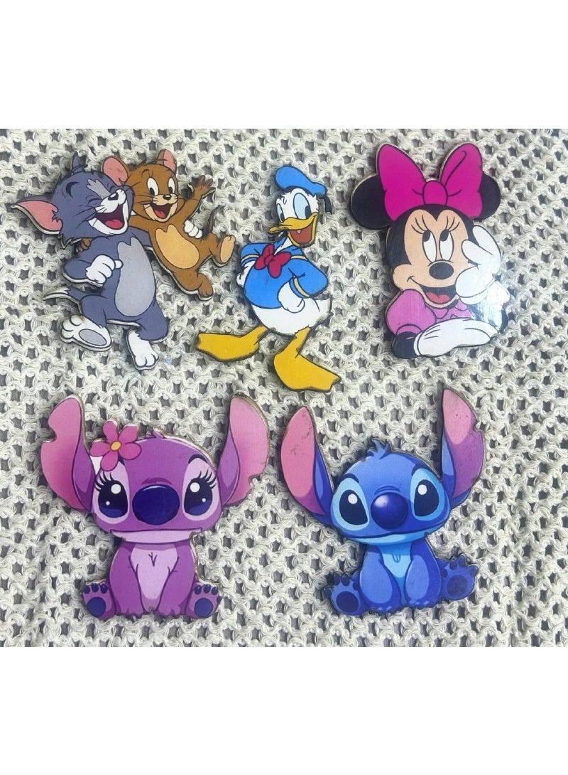 Magnet set: a pack of Disney shapes 🐭🦋, a pack of sea-themed shapes 🩵, and other new, unique designs 🍒.  Each pack contains 5 different pieces. - Image 3