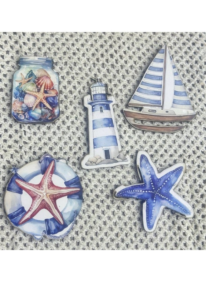 Magnet set: a pack of Disney shapes 🐭🦋, a pack of sea-themed shapes 🩵, and other new, unique designs 🍒.  Each pack contains 5 different pieces. - Image 4