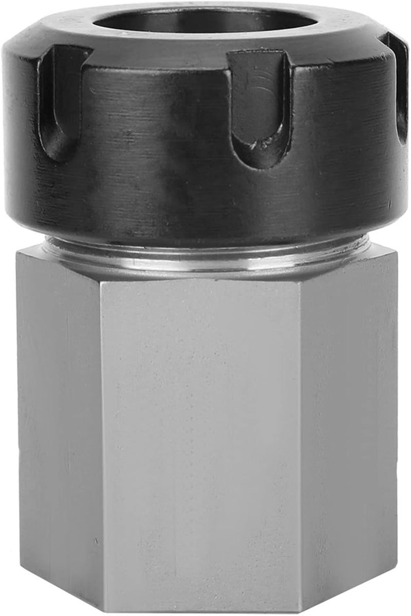 ER - 32 Hex Collet Block, ER - 32 Collet Holder for CNC Lathe, Square Shank Chuck with Through Hole for Long Part Machining, Hardened Tool Steel Collet Block for - Image 1