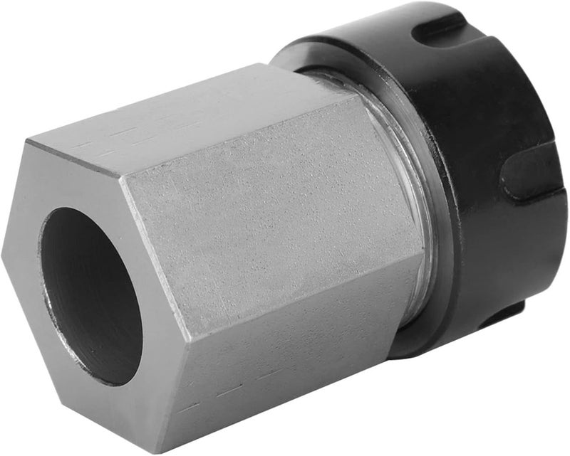 ER - 32 Hex Collet Block, ER - 32 Collet Holder for CNC Lathe, Square Shank Chuck with Through Hole for Long Part Machining, Hardened Tool Steel Collet Block for - Image 2
