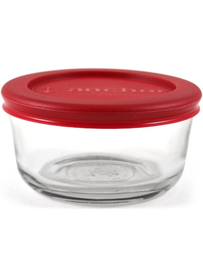 Anchor Hocking 4 Pcs 236 ml Rnd. Container Set W/Lid