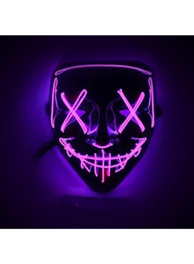 Scary LED Halloween Mask, Light up Mask Cosplay, LED Mask EL Wire Scary Mask , Masquerade Cosplay Light Up Face Mask ,Halloween Face Masks for Men Women Kids