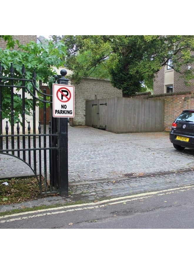 ARS 3 Pack No Parking Sign 10"x 7" .04" Aluminum Reflective Sign Rust Free Aluminum-UV Protected and Weatherproof - Image 4
