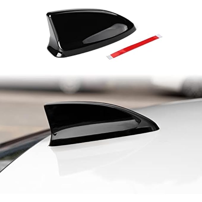 rayihni for 11th Gen Civic Accessories Antenna Topper Cover Shark Fin Decoration Compatible with Honda Civic 2022 2023 2024 2025 2026 (Glossy Black) - Image 1