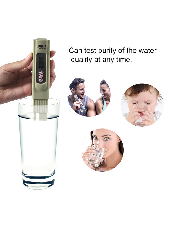 LCD Display TDS Water Tester Detection Beige - Image 2