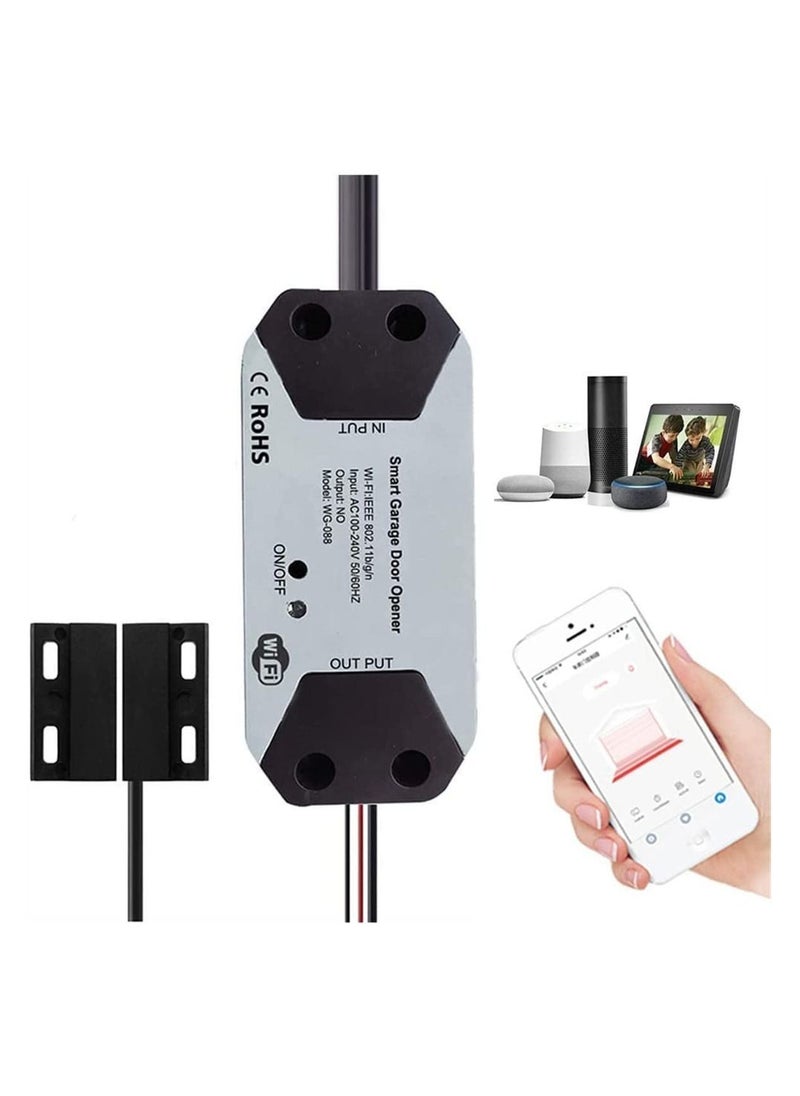 Y&D - Smart WiFi Switch Garage Door Opener Controller Work, WIFI, with Alexa Echo Google Home Life/Tuya APP Control No Hub Required - Image 1