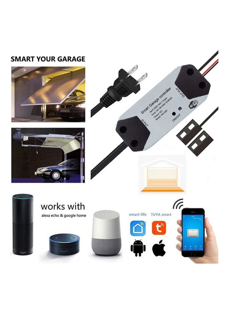 Y&D - Smart WiFi Switch Garage Door Opener Controller Work, WIFI, with Alexa Echo Google Home Life/Tuya APP Control No Hub Required - Image 1