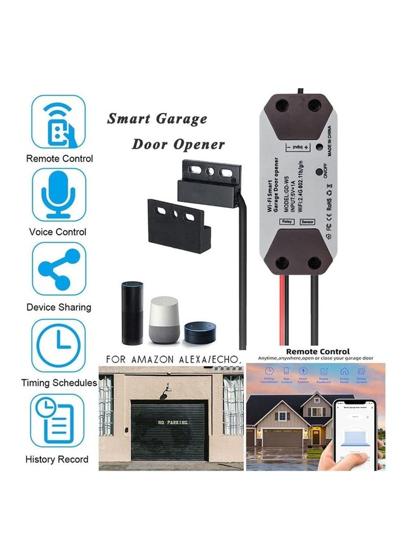Y&D - Smart WiFi Switch Garage Door Opener Controller Work, WIFI, with Alexa Echo Google Home Life/Tuya APP Control No Hub Required - Image 1