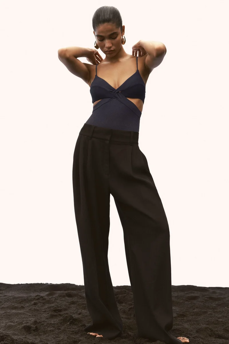 H&M Padded-cup cut-out swimsuit