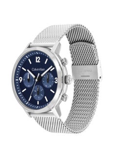 CALVIN KLEIN ساعة رجالية دائرية أنالوج بعلبة زرقاء - 25200438  - Image 2