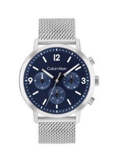 CALVIN KLEIN ساعة رجالية دائرية أنالوج بعلبة زرقاء - 25200438  - Image 1