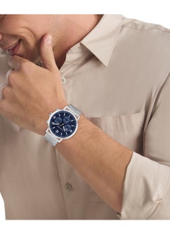 CALVIN KLEIN ساعة رجالية دائرية أنالوج بعلبة زرقاء - 25200438  - Image 4