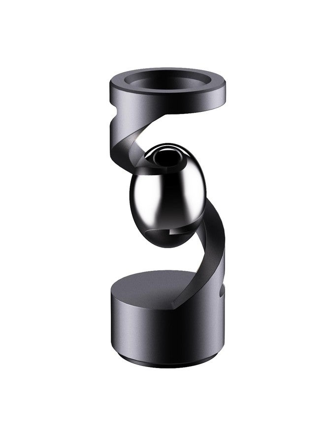berotok Fidget Toys, Kinetic Desk Toys for Adults, Cool Metal Gravity Resistance Desk Toys, Desktop Sensory Fidget Spinner for Stress Relief in Office, Wait and Communicate（Black-Sliver） - Image 1