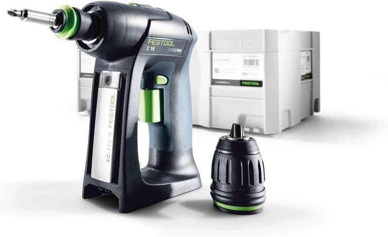 Festool 577619 Cordless Drill C 18 HPC 18V 40 Ah ISet - Image 2