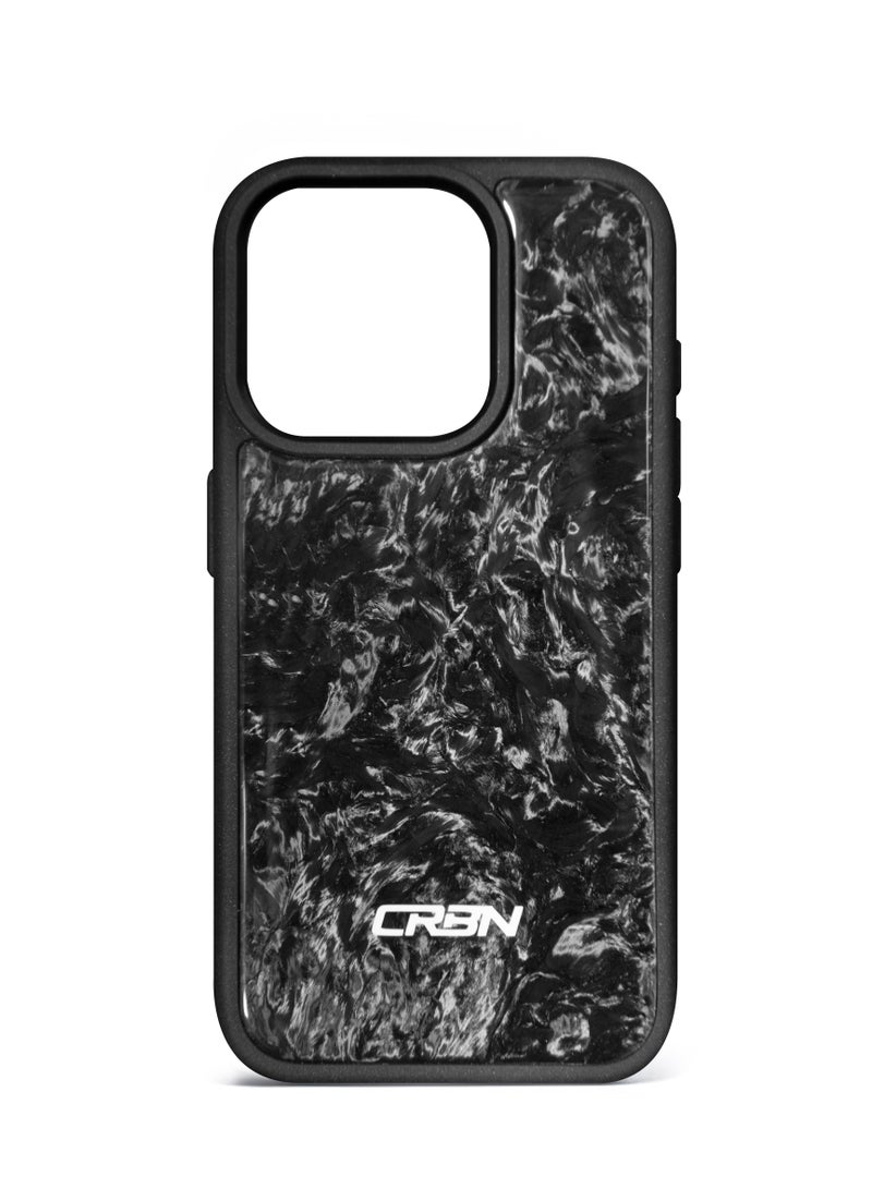 سي ار بي ان حافظة هاتف من ألياف الكربون لهاتف آيفون 15 برو، تصميم نحيف وخفيف الوزن ومزود بحماية من السقوط والصدمات، غطاء مضاد للخدش وملمس من ألياف الكربون وقبضة غير قابلة للانزلاق لأقصى قدر من المتانة