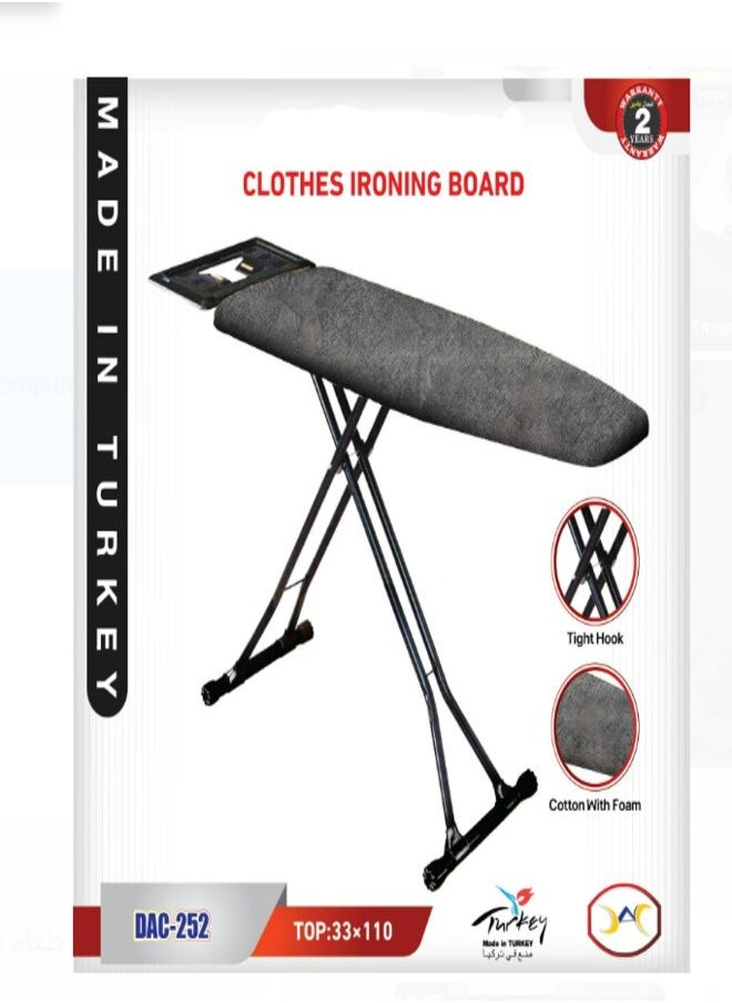 Dac Ironing Board with a Black Heat-Resistant Cover Size 110*33 cm 