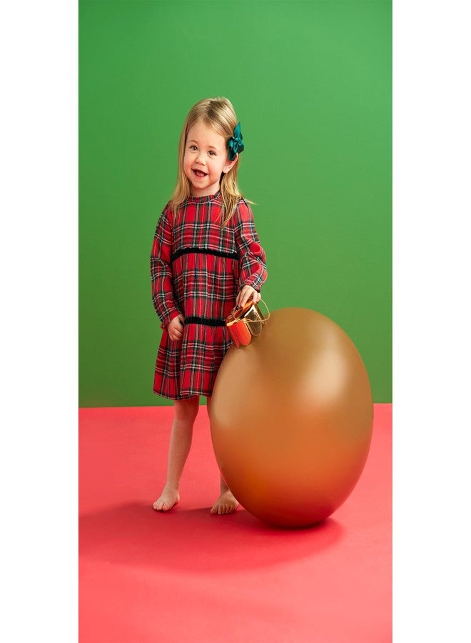 Mud Pie Baby Girls Children Tartan Tiered Dress - Image 3