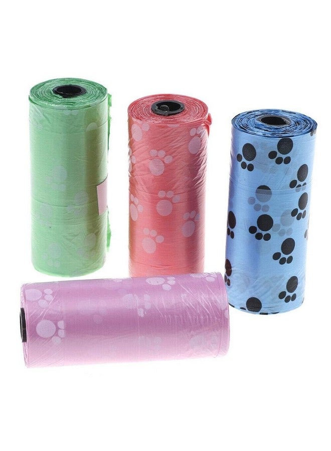 أكياس فضلات الحيوانات الأليفة سميكة للغاية وقوية ومضادة للتسرب من البلاستيك المطبوع عليها مخلب لالتقاط النفايات القابلة للتحلل البيولوجي، عبوة من 5 لفات في عبوة واحدة، أكياس فضلات نفايات - متعددة الألوان (75 كيسًا) - Image 2