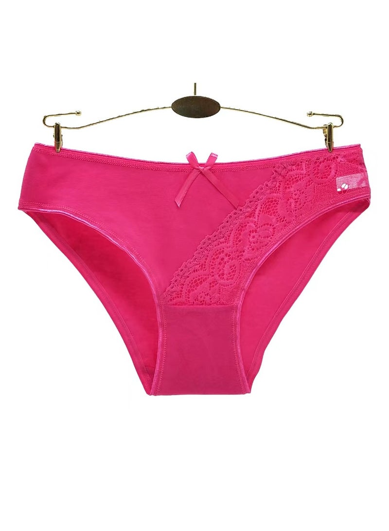 Zeemey Zeemey 6-Piece Cotton Bikini Breathable Panties Low Waist Fashionable Ladies Charming Thick Bottom - Image 2