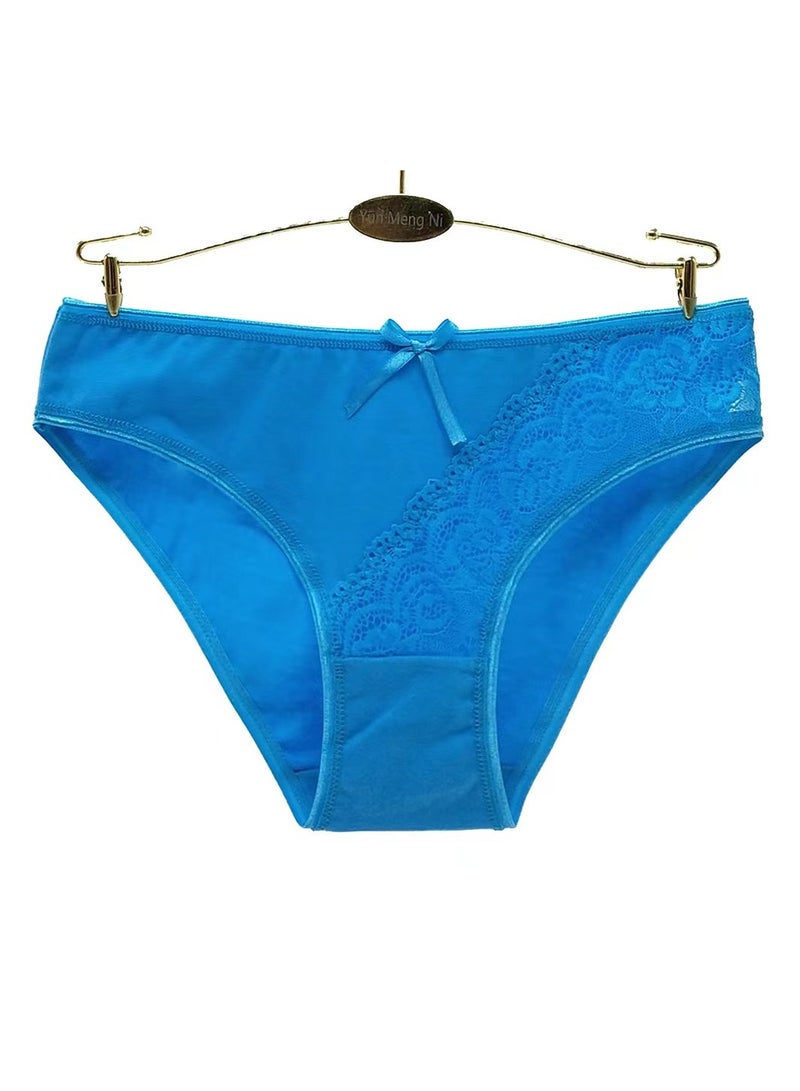 Zeemey Zeemey 6-Piece Cotton Bikini Breathable Panties Low Waist Fashionable Ladies Charming Thick Bottom - Image 4