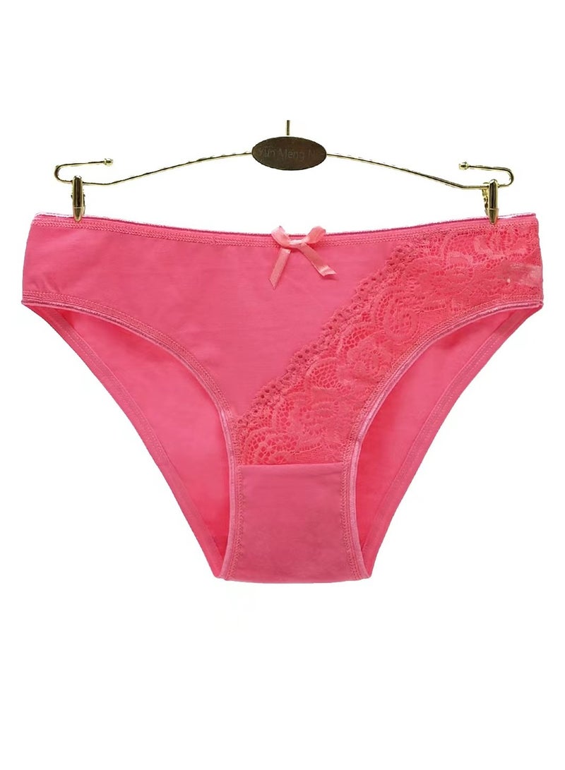 Zeemey Zeemey 6-Piece Cotton Bikini Breathable Panties Low Waist Fashionable Ladies Charming Thick Bottom - Image 3