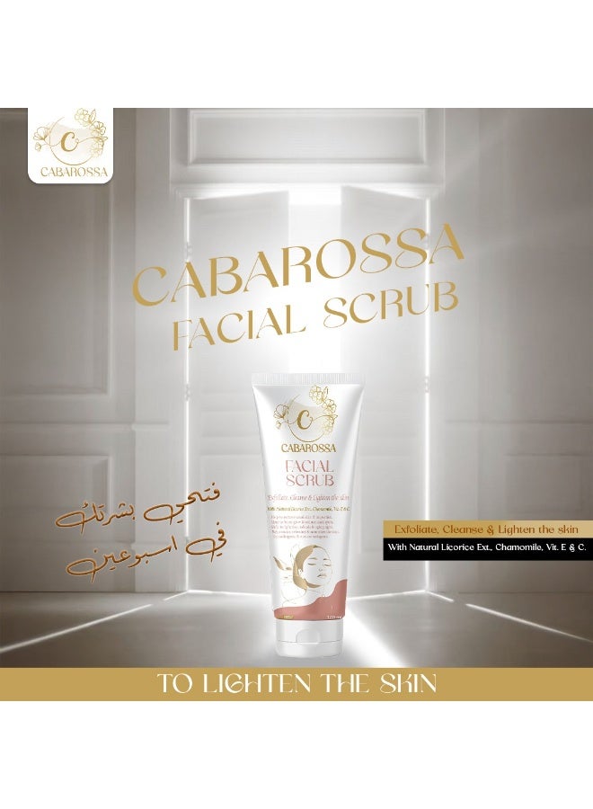 " Cabarossa " Face Scrub 120g – Rejuvenating & Brightening – Removes Dead Skin & Dark Spots, Anti-Aging, Gentle for All Skin Types - Image 2
