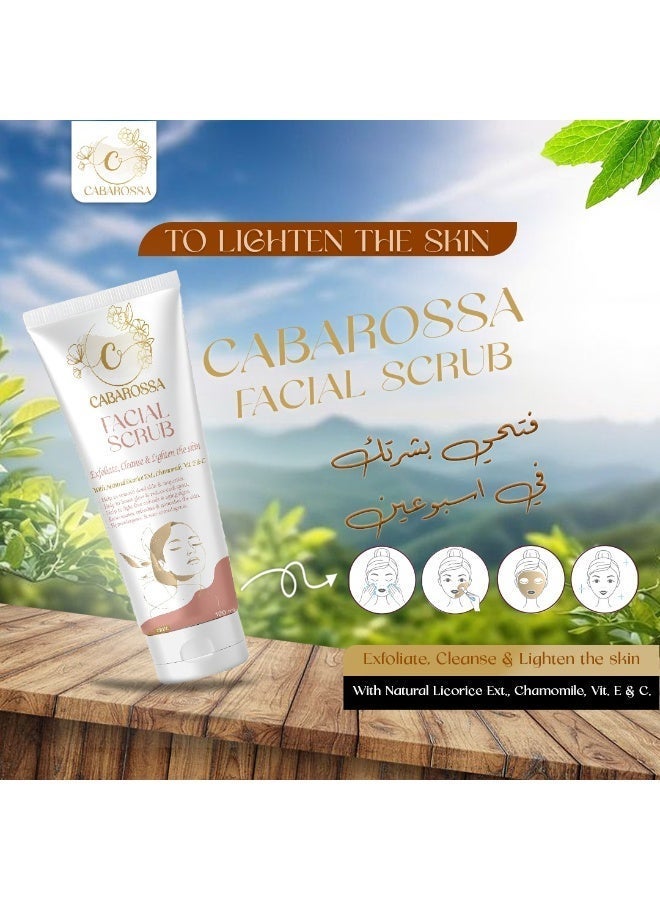 " Cabarossa " Face Scrub 120g – Rejuvenating & Brightening – Removes Dead Skin & Dark Spots, Anti-Aging, Gentle for All Skin Types - Image 5