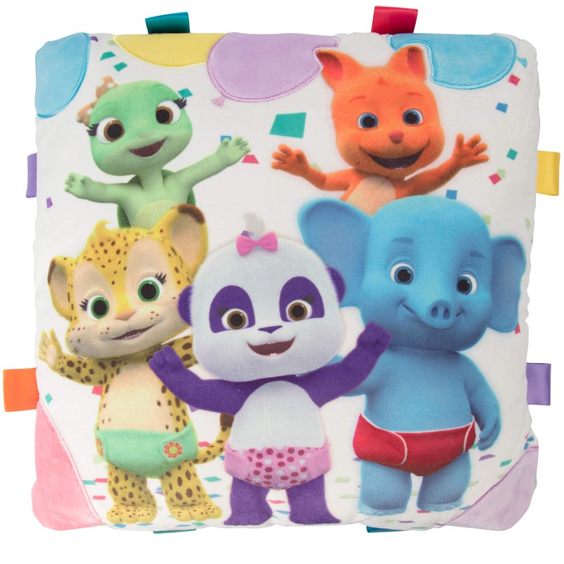 Snap Toys Word Party Pillow  Small Square Pillow Featuring Characters from The Hit Netflix Show  Cuddle Up with This Brightly Colored Pillow  Perfect for Toddlers and Preschoolers