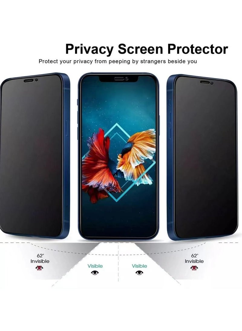 Rock Pow Privacy Full Coverage for iPhone 14 Plus  Screen Protector Privacy with 9H Hardness Tempered Glass Anti-Spy Peep Self-adhesive Anti-scratch Bubble Free Anti-Fingerprint Feature 6.7 inch  - Image 3