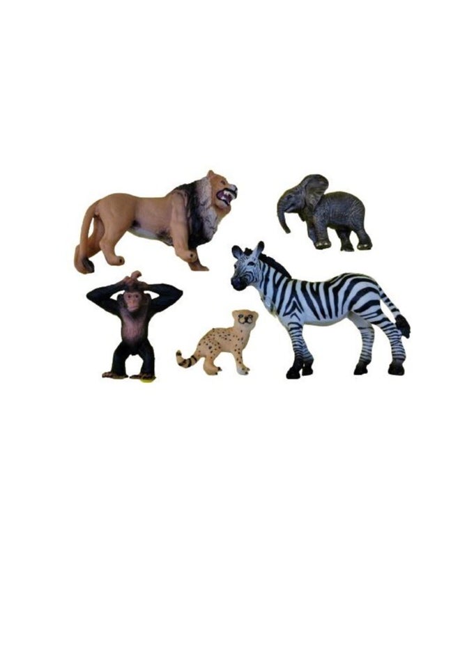 AIWANTO Animal Play Figures 6Pcs Kids  Wild Animals Toys for Toddlers  - Image 1