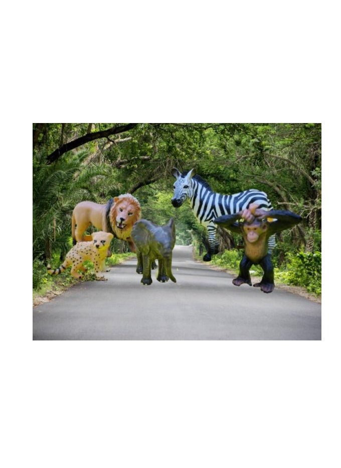 AIWANTO Animal Play Figures 6Pcs Kids  Wild Animals Toys for Toddlers  - Image 2