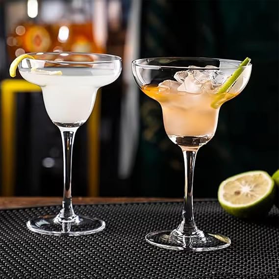 ROSEFINCH Crystal Clear Margarita Wine Glass for MultiPurpose use of red White Wine JuiceGlass for Any Drinking Homeware and Tableware Set 190 ML 2 - Image 1
