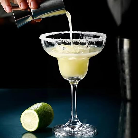 ROSEFINCH Crystal Clear Margarita Wine Glass for MultiPurpose use of red White Wine JuiceGlass for Any Drinking Homeware and Tableware Set 190 ML 2 - Image 2