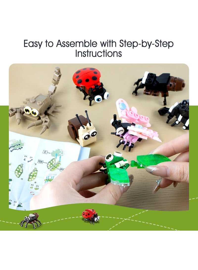 【Insect World Blind Box Building Blocks】10 Random Style Set | Educational Assembly Toys | Cute & Realistic Insect Models (Butterfly/Dragonfly/Spider) | Eco-Friendly ABS Material | Develops Creativity & Motor Skills | STEM Parent-Child Toy | Stable Connection For Display | Perfect Gift For Kids 6+ - Image 3