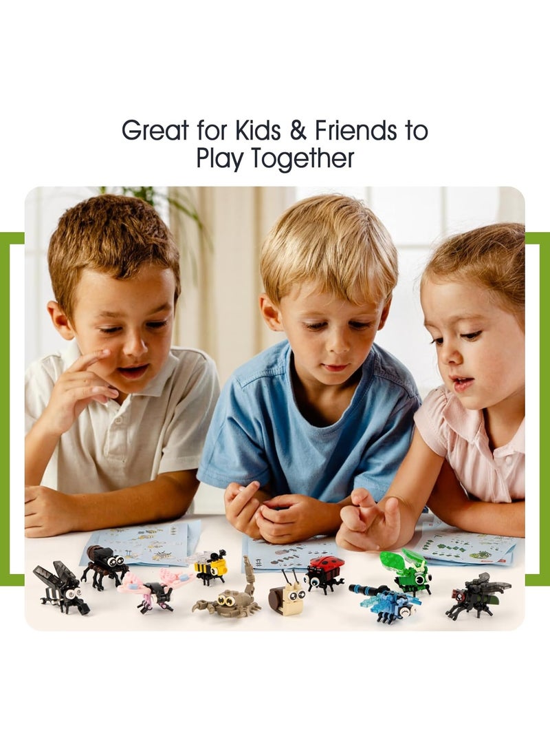 【Insect World Blind Box Building Blocks】10 Random Style Set | Educational Assembly Toys | Cute & Realistic Insect Models (Butterfly/Dragonfly/Spider) | Eco-Friendly ABS Material | Develops Creativity & Motor Skills | STEM Parent-Child Toy | Stable Connection For Display | Perfect Gift For Kids 6+ - Image 4
