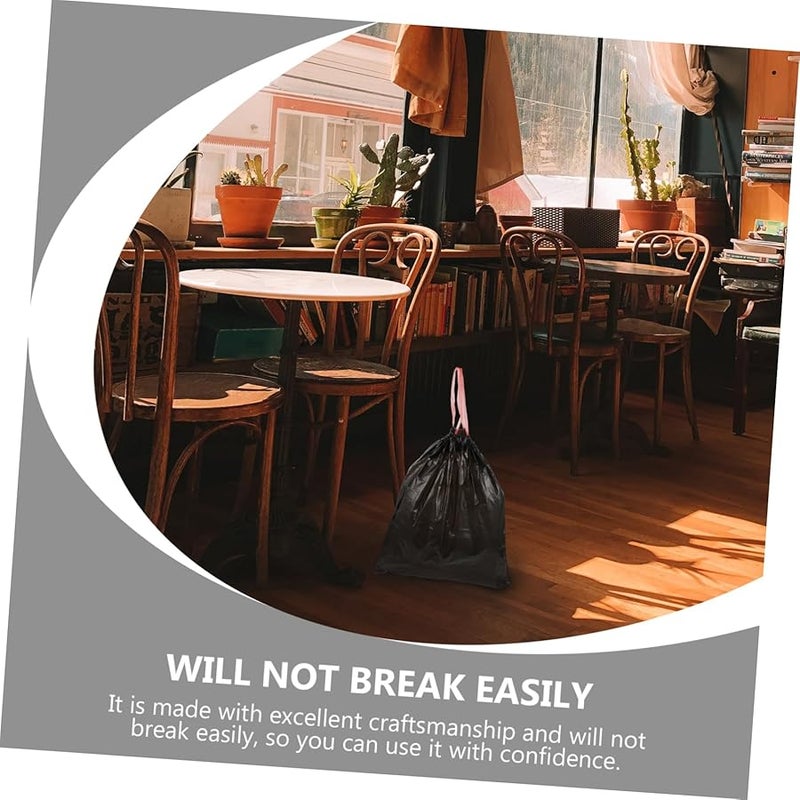 فاليكلود 75 كيس نفايات سميك بسحاب للاستخدام في المطبخ والمنزل والفندق باللون الأسود - Image 3