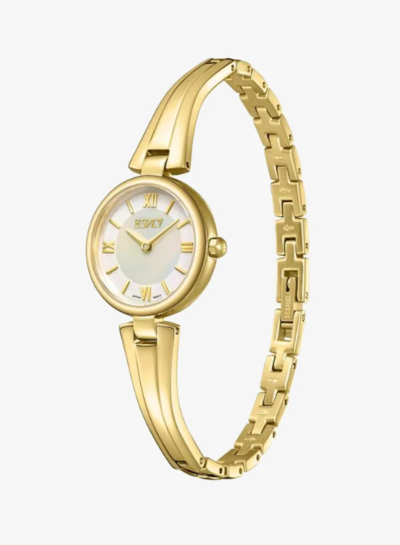 إكستاسي Women's Stainless Steel Analog Watch E25509-GBGM - 24mm mm