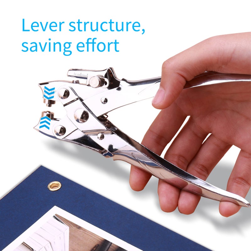 KW-trio Handheld DIY One-Hole Punch Single Hole Puncher All Metal Paper Cutter 50% Reduced Effort for Office Home School Students 30 Sheet Capacity for Binder Notebook Craft Paper Greeting Cards - Image 4