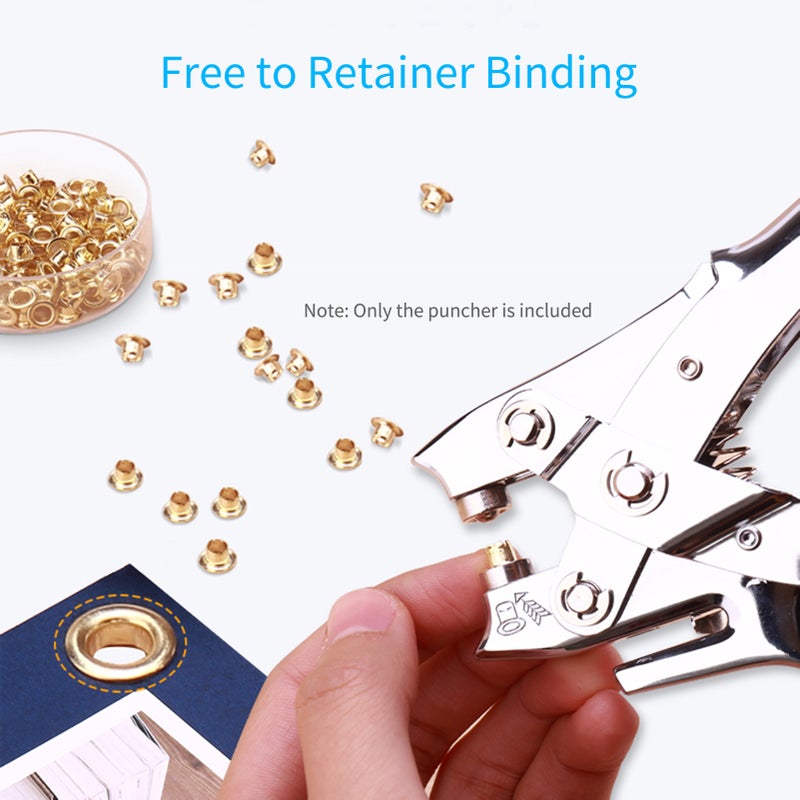 KW-trio Handheld DIY One-Hole Punch Single Hole Puncher All Metal Paper Cutter 50% Reduced Effort for Office Home School Students 30 Sheet Capacity for Binder Notebook Craft Paper Greeting Cards - Image 3